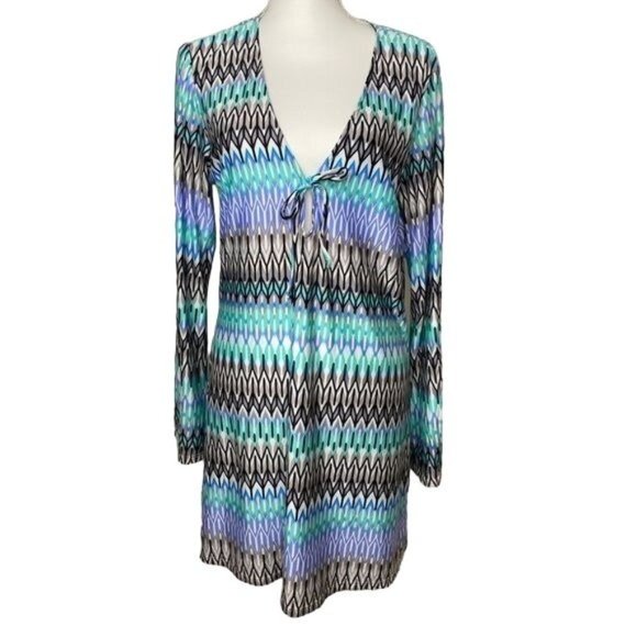 Kenneth Cole Dresses & Skirts - Kenneth Cole shirt dress purple blue size Large L